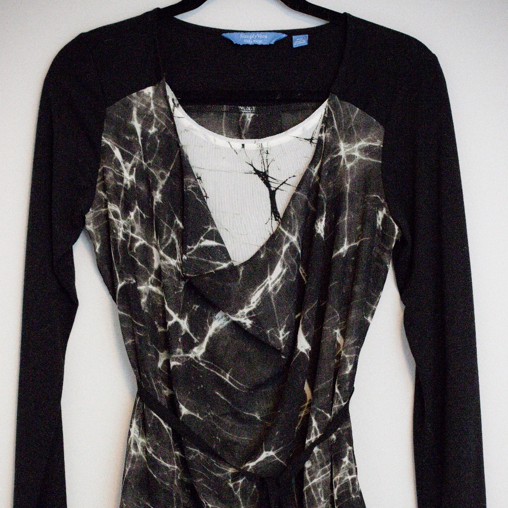 Vera Wang layered blouse